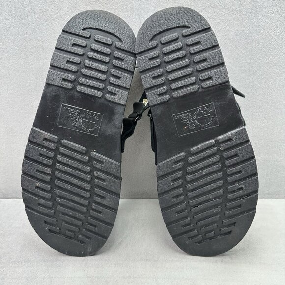 Dr. Martens Xabier Womens Size 10 Slingback Sandals Black Brando Leather Buckle - Picture 7 of 8